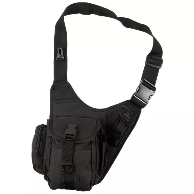 US Outdoor Multi Shoulder Army Shoulder Bag Black