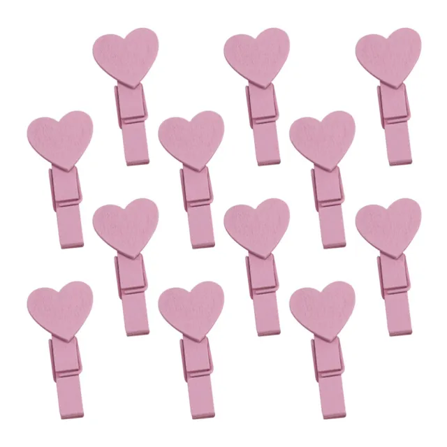 50 pz clip decorazione cuore clip artigianato legno immagini organizer amore