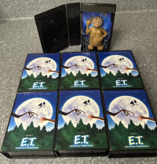 Limited Edition ET  The Extra Terrestrial in mini-VHS box Lot Of 7