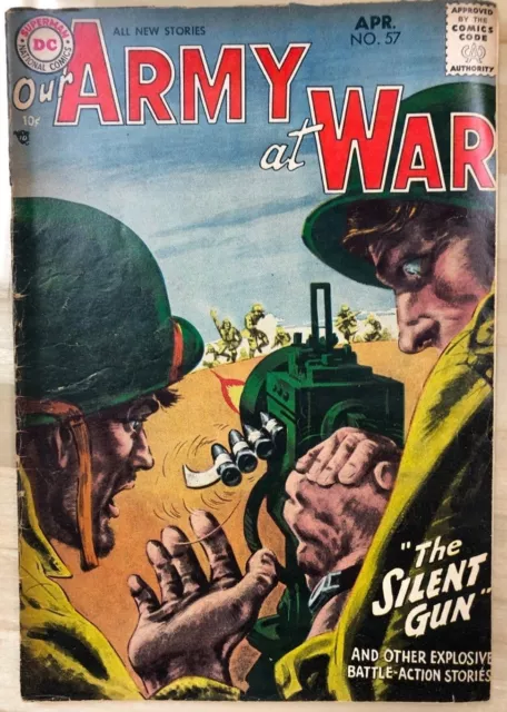 OUR ARMY AT WAR #57 (1957) DC Comics VG+