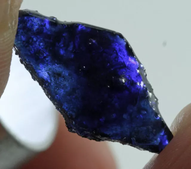 6.7Ct Heated Blue Sapphire Facet Rough Specimen Glass Filled YBB8668
