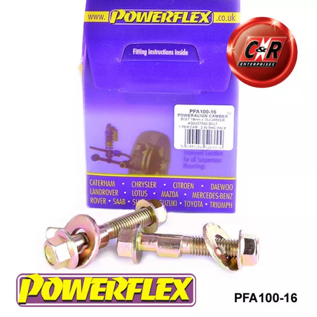 Powerflex Road Poweralign Camber Bolts Sturz Bolzen Kit 16mm PFA100-16