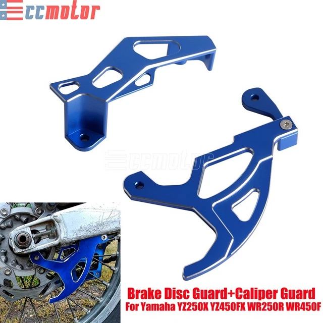 REAR BRAKE CALIPER Support Disc Guard Blue For Yamaha YZ125 YZ250F