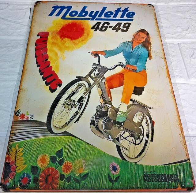 Plaque Mobylette Motoconfort - Déco murale/Plaques 30x40 cm - decovintage
