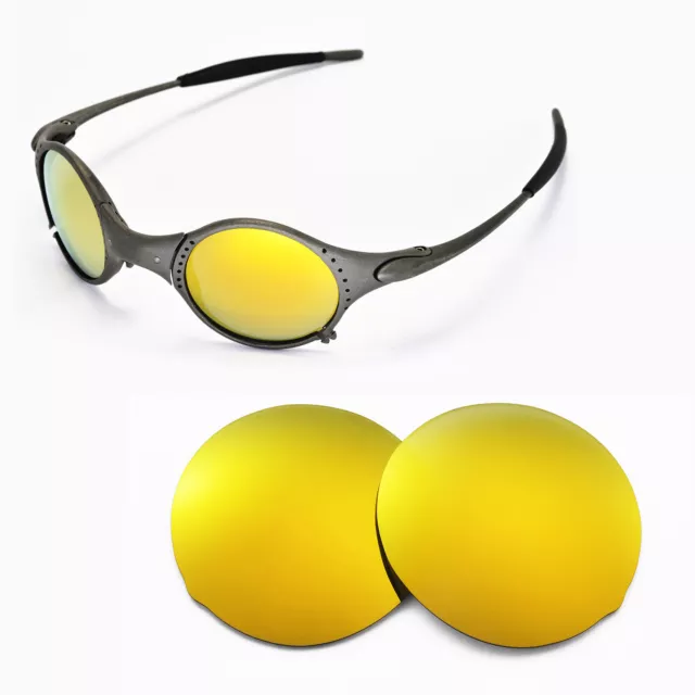 New Walleva Polarized 24K Gold Replacement Lenses For Oakley Mars Sunglasses