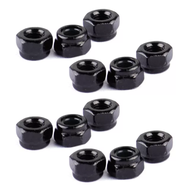 100pcs M3 x 0.5mm Carbon Steel Nylock Self-Locking Nylon Insert Hex Lock Nuts 2