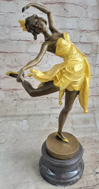 Handmade Bronze Sculpture Museum Quality Dancer Hot Cast Masterpiece Decor Gift