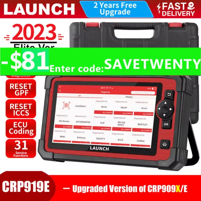 LAUNCH CRP919E Key Coding Bidirectional Scanner Auto Diagnostic Tool CANFD DOIP