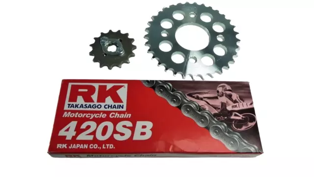 Hochwertiger Kettensatz für Dax Skymax Skyteam Dax RK 78 Glieder sprocket chain