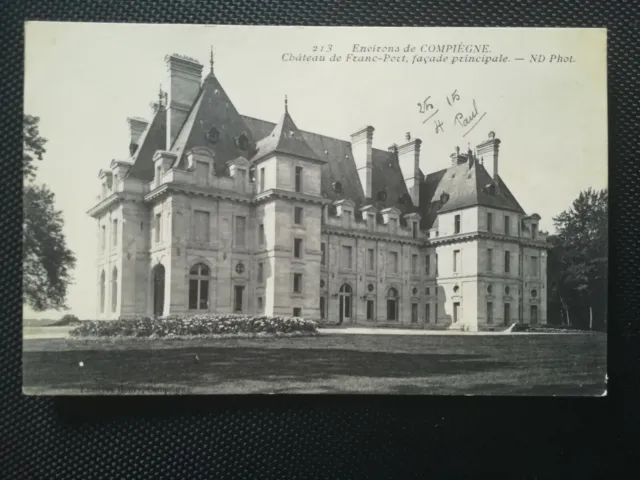 CPA 60 Compiègne - Château de Franc-Port - Façade Principale