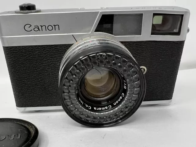 Vtg Canon Canonet Rangefinder 35MM Camera w/ Lens SE 45MM 1:1.9 Japan *UNTESTED*