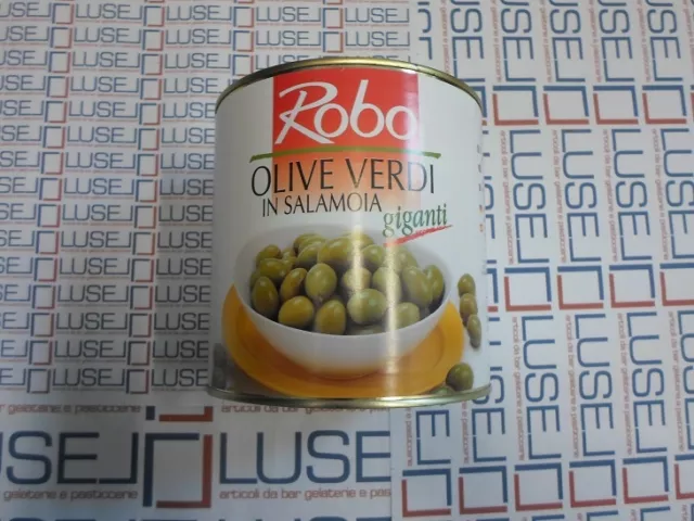 2600 Gr Di Olive Verdi Giganti In Salamoia In Latta  Olive Green Giant Aperitivo