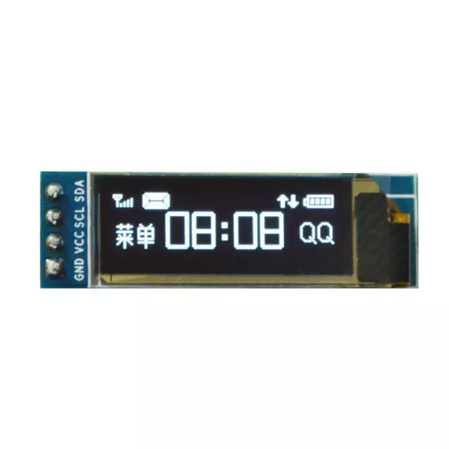 IIC I2C 0.91"128x32 Blue OLED LCD Display Module 3.3v 5v For AVR G3I5 3