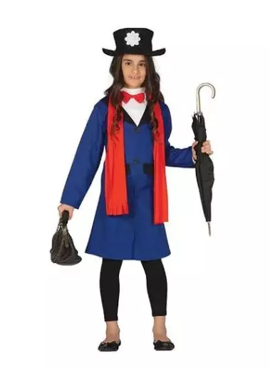 Childs Magical Nanny Costume World Book Day Kids Girls Fancy Dress Mary Poppins