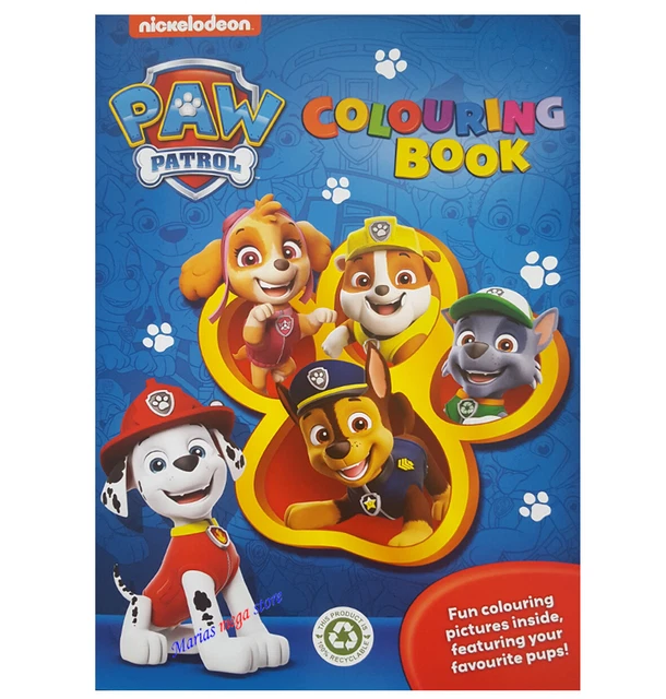 NICKELODEON PAW PATROL Colouring Book For Kids Childrens Boys Girls