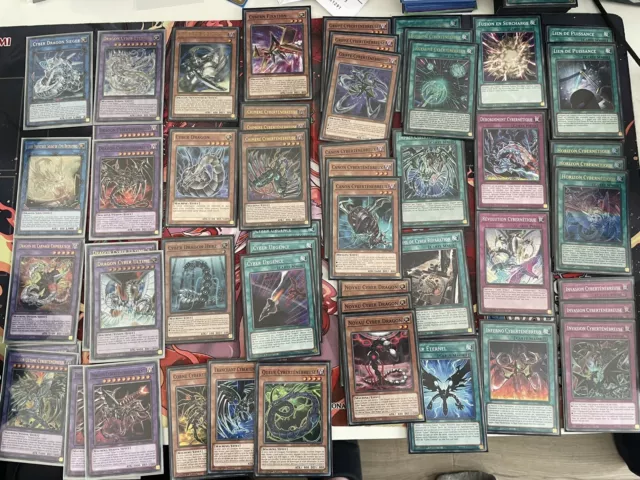 Deck Yu-gi-oh ! Prêt A Etre Jouer Cyberténébreux 52 Cartes Fr