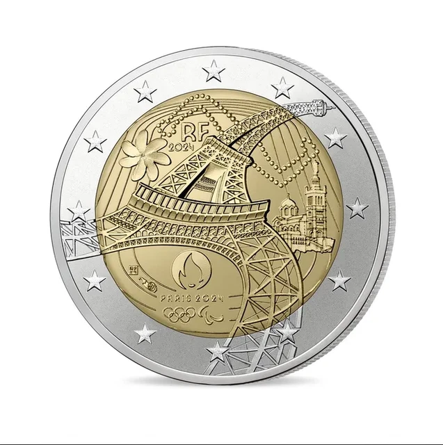 JEUX OLYMPIQUES DE Paris 2024 Monnaie de Paris de 2 euro Commémorative