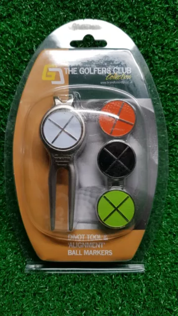 The Golfers Club Collection Pitch Fork And Ball Markers with hat Clip