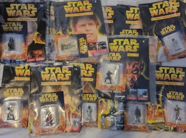 13 Star Wars Deagostini Official Figurine Collection Joblot Brand New Sealed