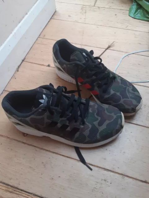 Adidas zx flux camo size 9 outlet