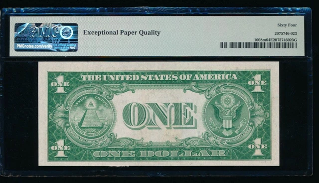 AC 1935A $1 Silver Certificate PMG 64 EPQ S-A block MULE Fr 1608m 2