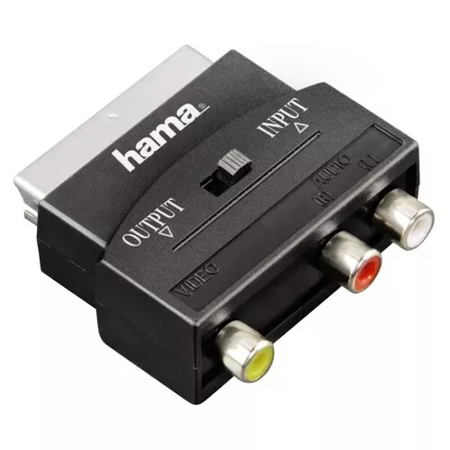 Hama 75122239 Adapter Scart - 3RCA IN/OUT 100185