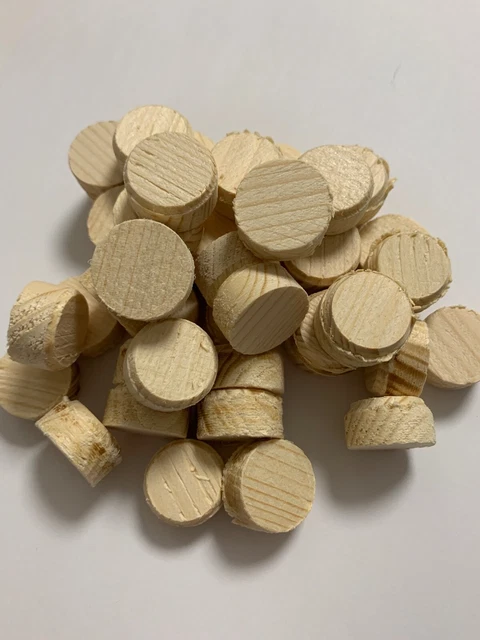 Querholzplättchen Konusplättchen Holzplättchen Fichte 20 mm ø , 45 Stck ( 20mm )