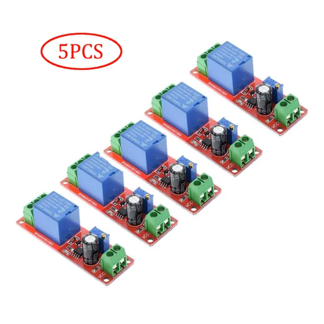 5pcs DC 12V Delay Relay Shield NE555 Timer Switch Adjustable Module US SHIP