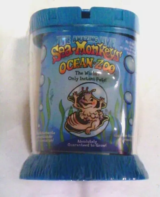 The Amazing Live~Sea Monkeys~Ocean Zoo~Just Add Water~New/Sealed~Blue