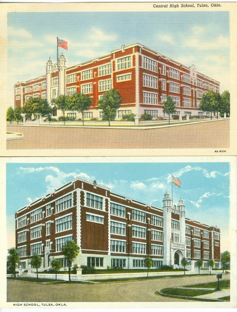Tulsa OK  The High School, 2 different views