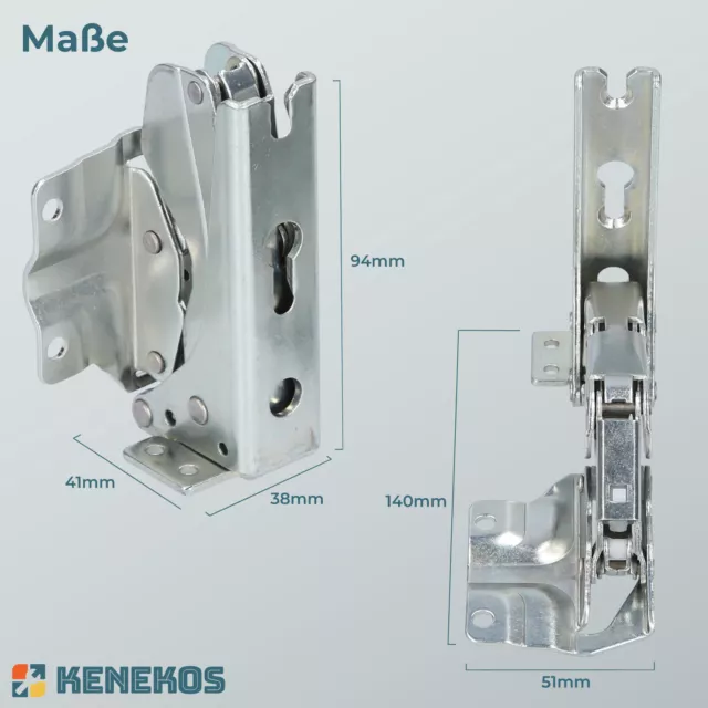 Scharnier Türscharnier Kühlschrank geeignet für BOSCH SIEMENS Neff 00481147 AT 3