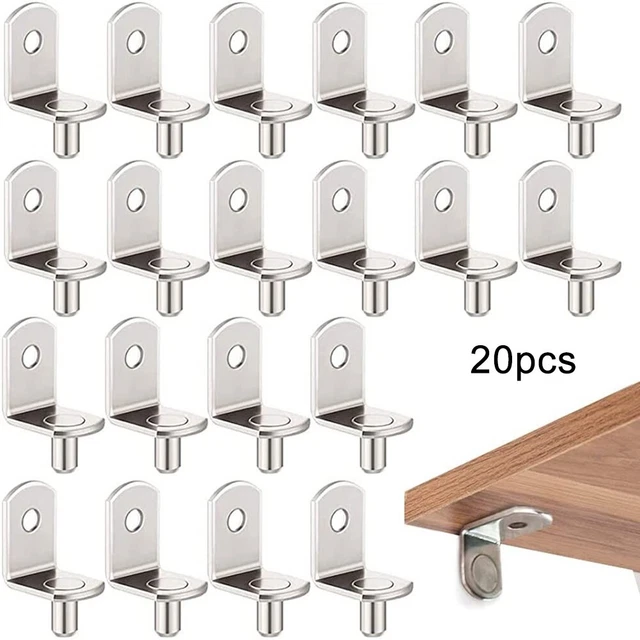 Durable Shelf Pegs Connector Kitchen L Shape Cabinets Support 5*10mm 5mm