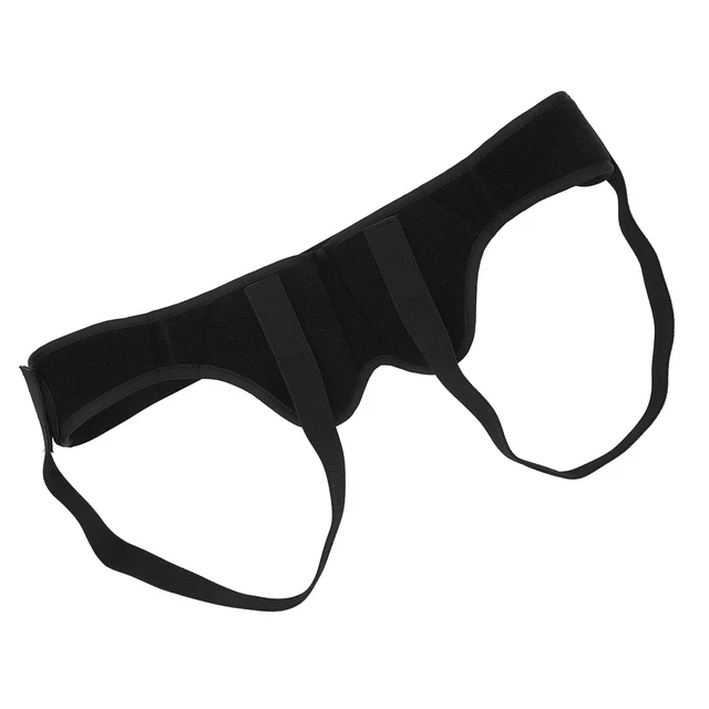 (L) Almohadillas de compresión para hernia se ajustan bien armadura para cinturón de hernia fácil de usar ajustable