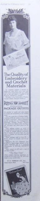 Royal Society Embroidery Package Outfits Hope Chest 1917 Ladies Home Journal Ad