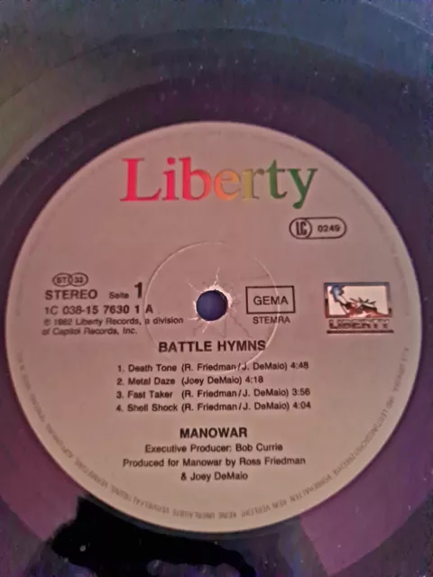 MANOWAR 1982 " Battle Hymns" 3