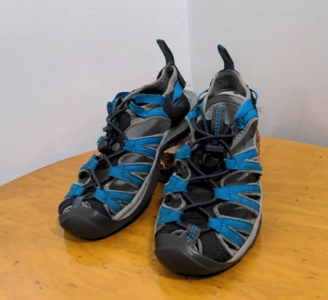 KEEN Whisper Water Hiking Sandals Shoes 1012227 Blue Grey Women’s Size 7.5