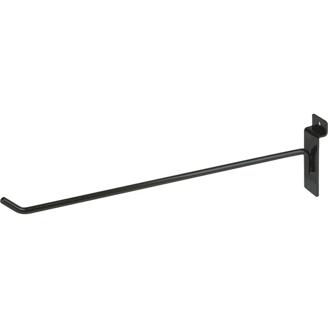 Econonco 12in Slatwall Hook- Black Model# EBL/H12