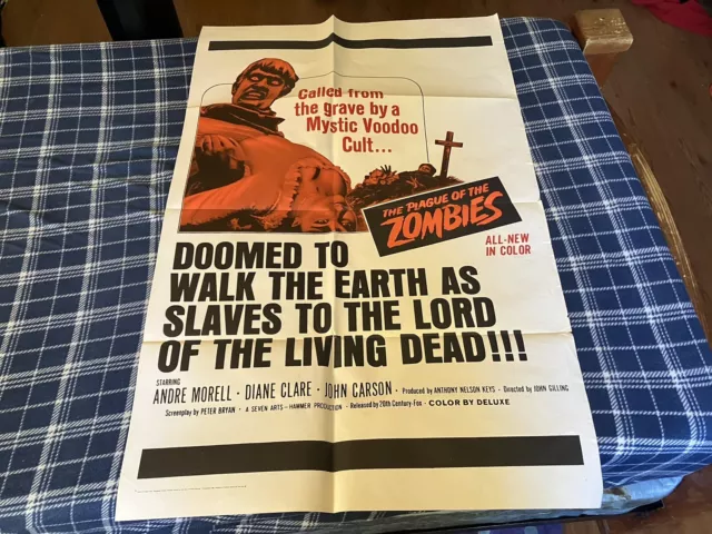 Plague Of The Zombies, 1965, One Sheet Movie Poster