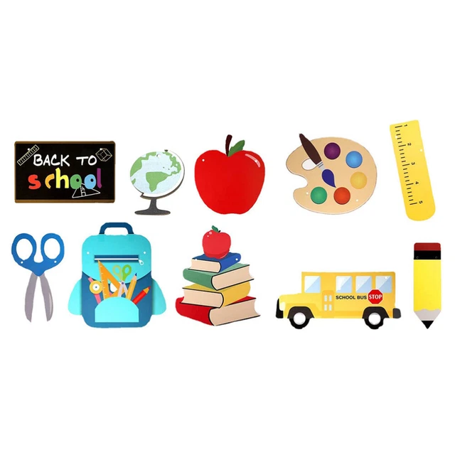 9 pz ghirlanda da appendere back school back school da appendere bunting
