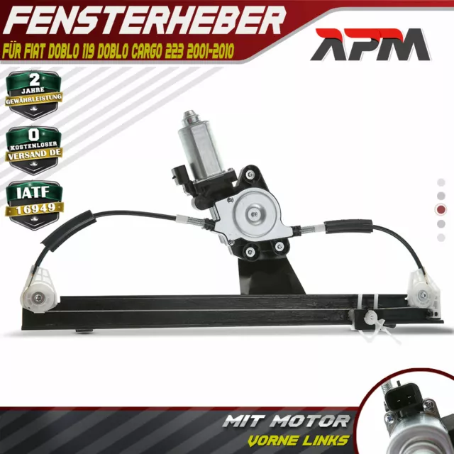 Fensterheber mit Motor Vorne Links für Fiat Doblo Cargo Doblo 119 223 2001-2010