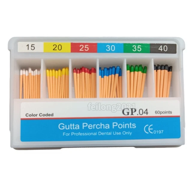 1 Box Dental Endodontic Obturation Gutta Percha Points 15-40# Universal 60 Pcs