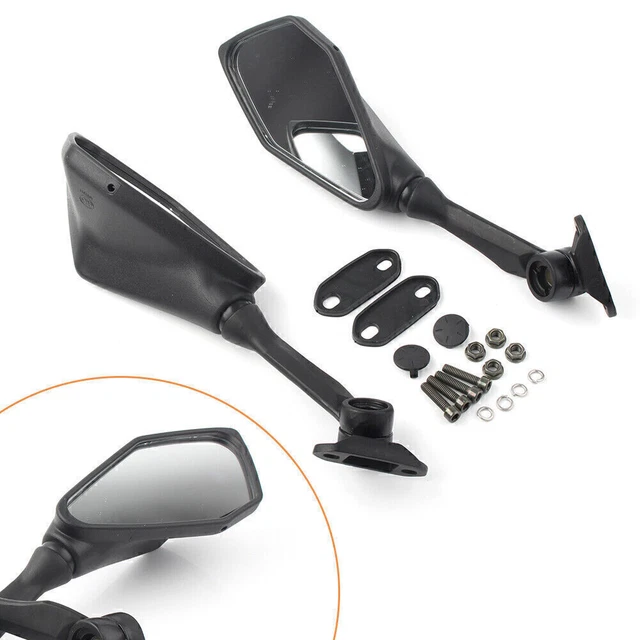 ABS Motocycle Rearview Mirrors For Kawasaki Ninja ZX6R ZX636 EX 250 300 13-2017