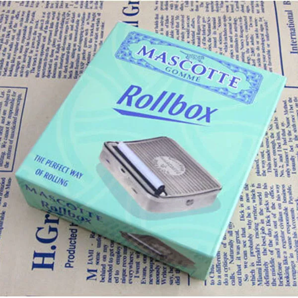 Mascotte TIN Automatic Cigarette Tobacco Rolling Machine Box 70mm Roller Roll 2