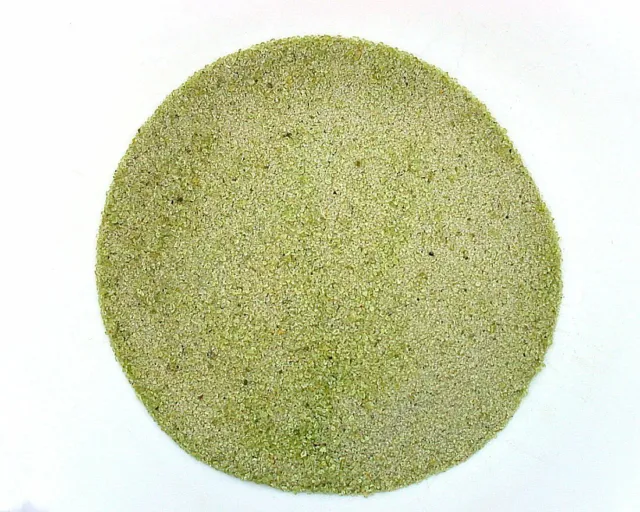 Polvo de incrustación de peridoto natural sin tinte San Carlos Arizona 2 mm y menos SCPP6523