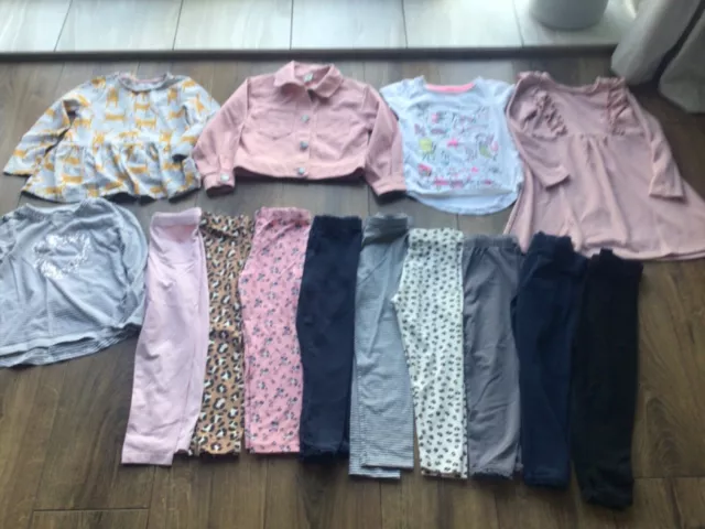 Girls Clothes Bundle Dresses, JACKET Leggings Tops age 3-4 years NEXT  , TU