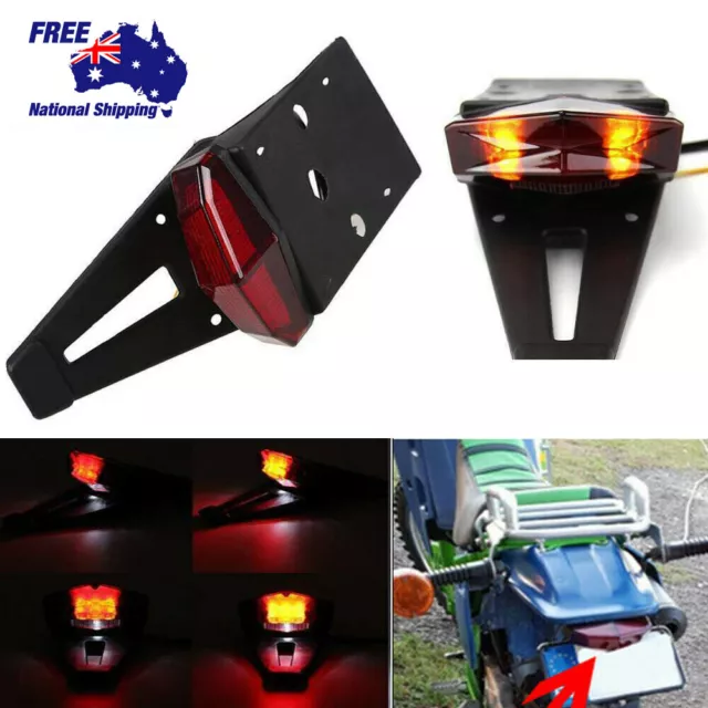 Dirt Bike LED Rear Fender Brake Tail Light Turn Signal Off Road Enduro Universal