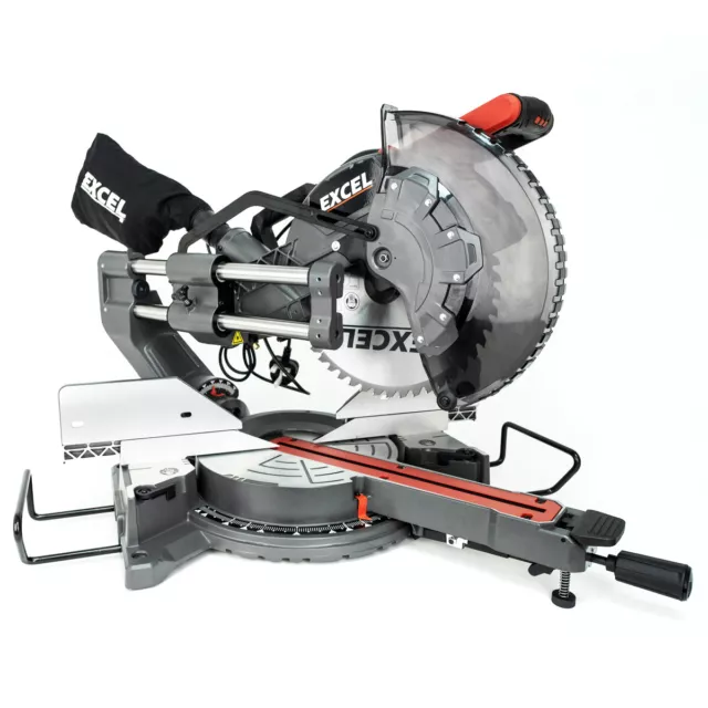 305mm Mitre Saw Sliding Compound Double Bevel with 12" Blade & Laser 1800W 240v