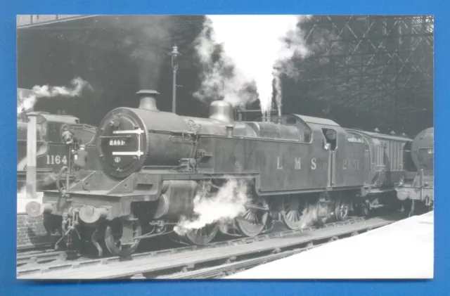 LMS 2351 AT NEW STREET BIRMINGHAM 7/5/38. 9 x 14cm BLACK AND WHITE PHOTOGRAPH