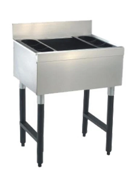 Advance Tabco 23" Underbar Ice Bin Cocktail Station 77lbs. Ice Capacity