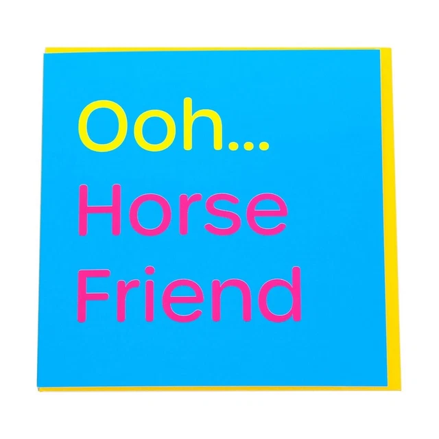 Gubblecote Horse Friend Biglietto d'Auguri (BZ3991)